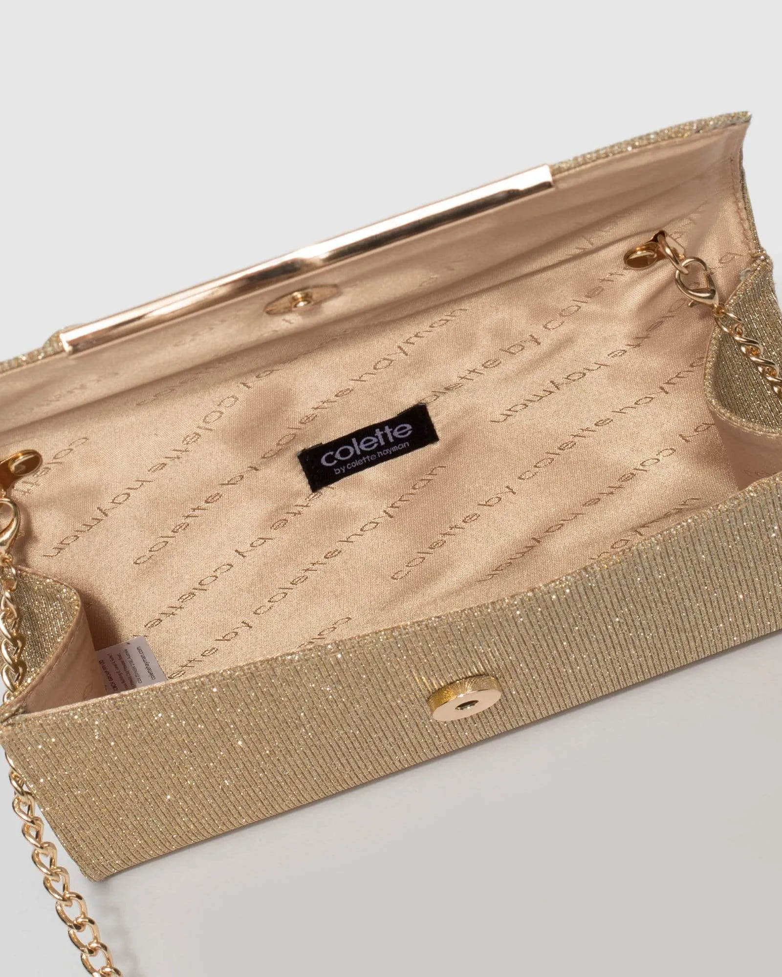 Gold Kendra Clutch Bag