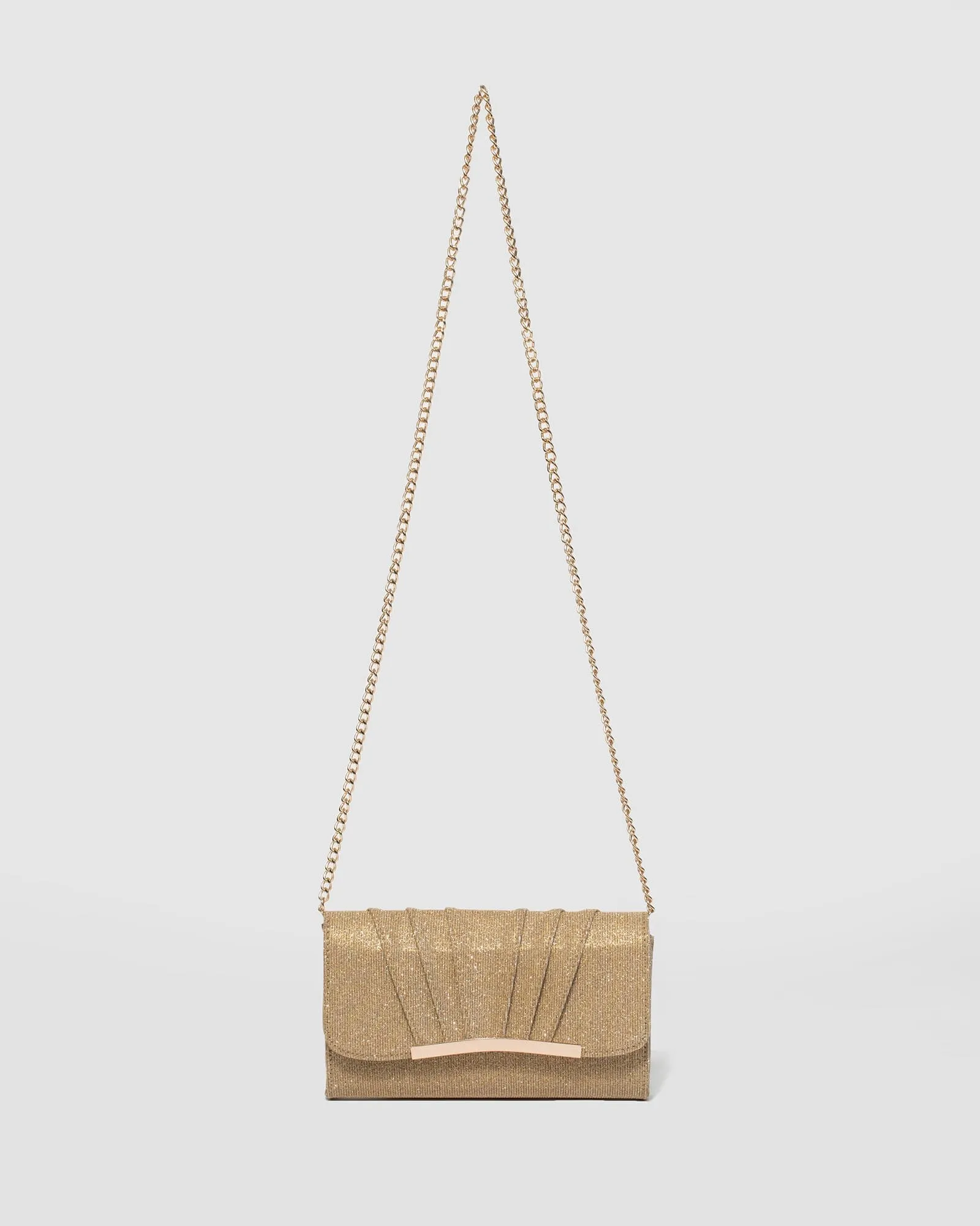 Gold Kendra Clutch Bag