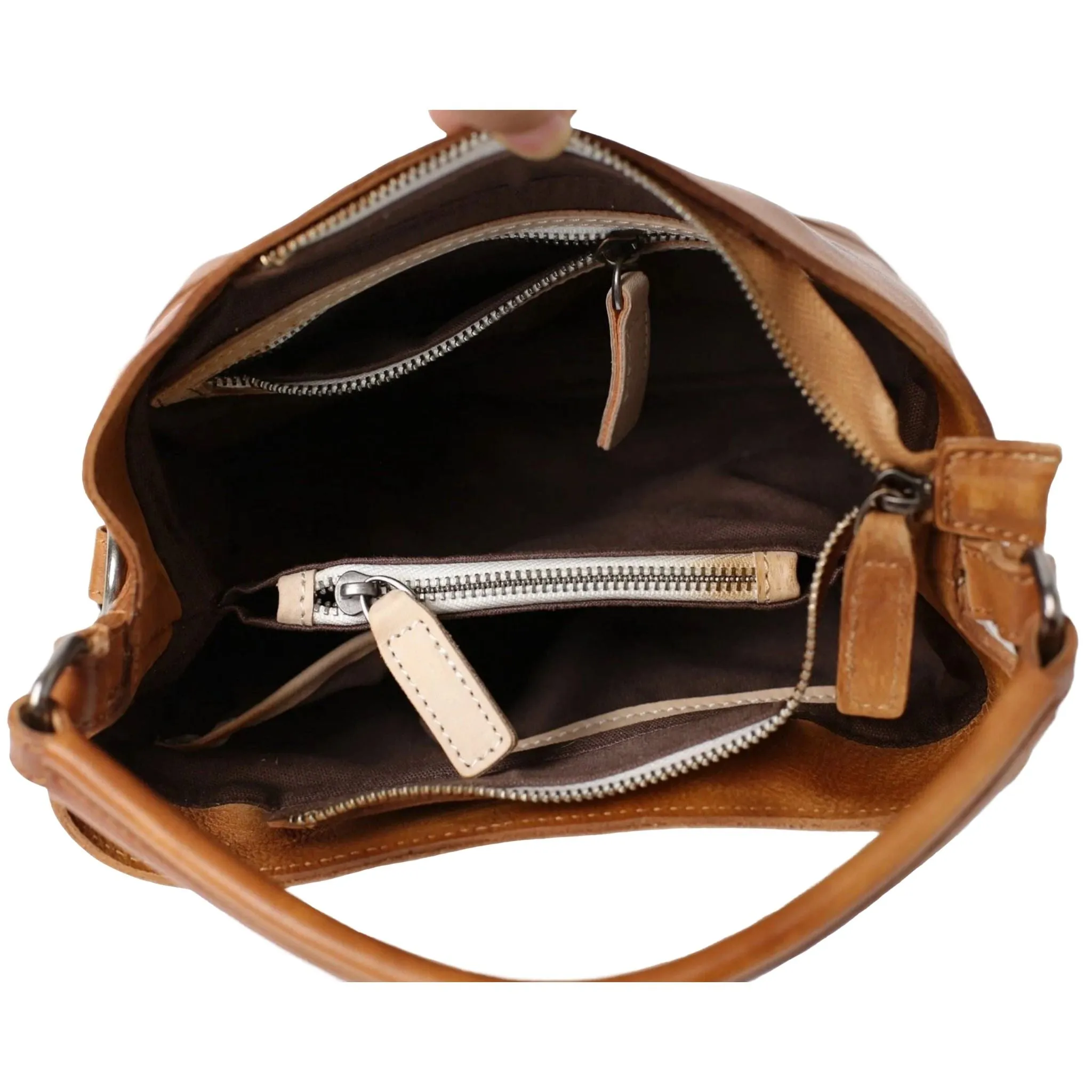 Handmade Full Grain Leather Chic Tote Handbag