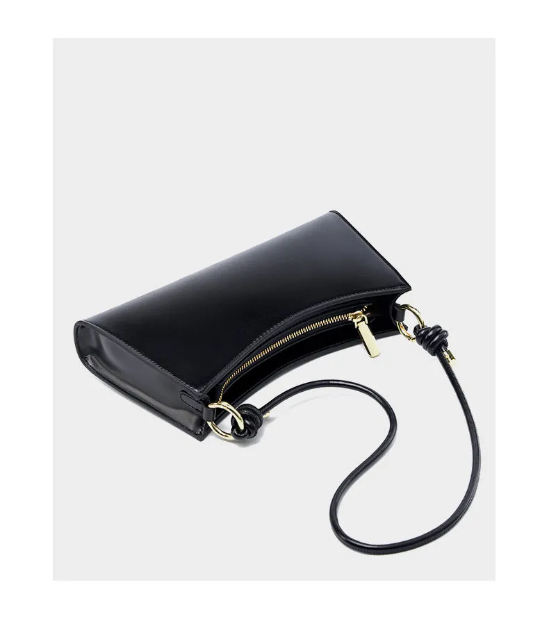 Hannah  Woman Cowhide Genuine Leather Underarm Shoulder Bag