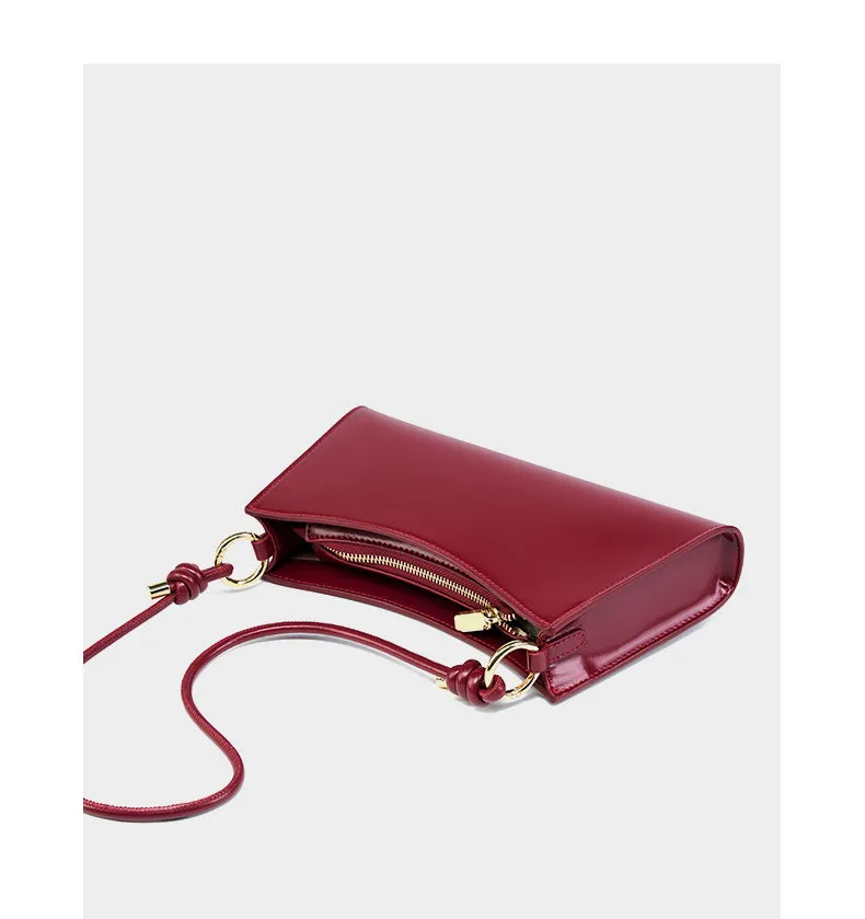 Hannah  Woman Cowhide Genuine Leather Underarm Shoulder Bag