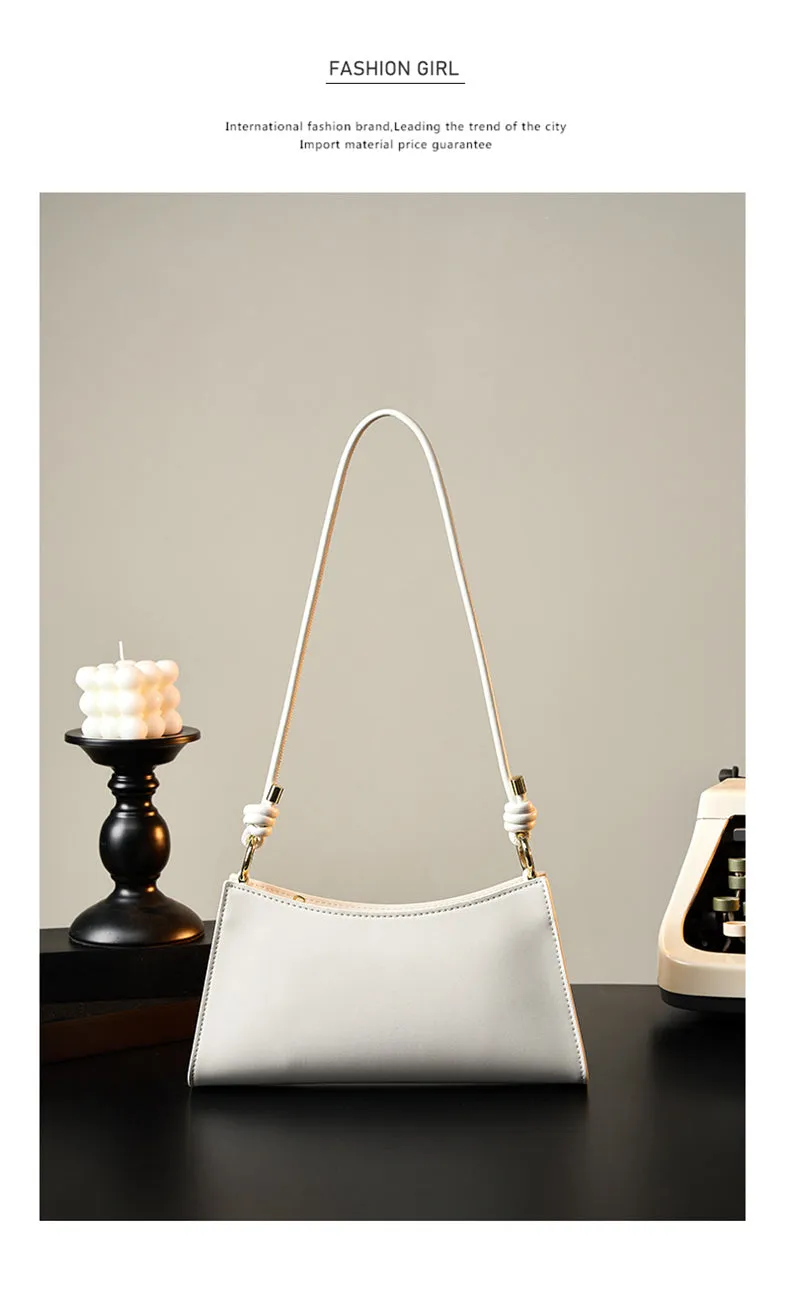 Hannah  Woman Cowhide Genuine Leather Underarm Shoulder Bag