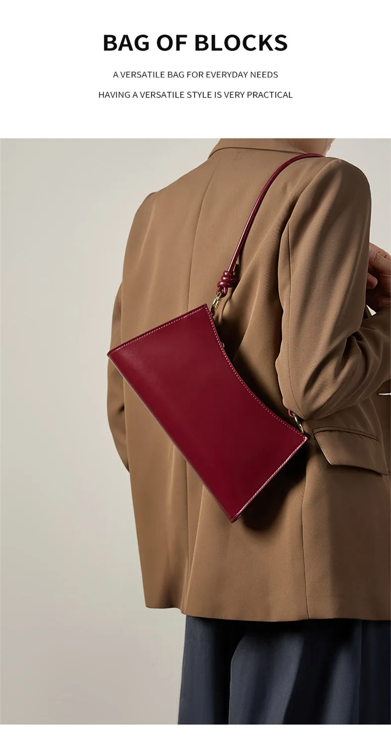 Hannah  Woman Cowhide Genuine Leather Underarm Shoulder Bag