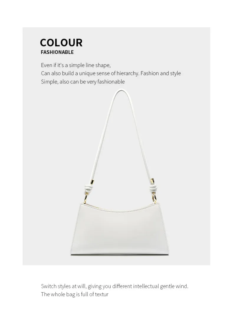 Hannah  Woman Cowhide Genuine Leather Underarm Shoulder Bag