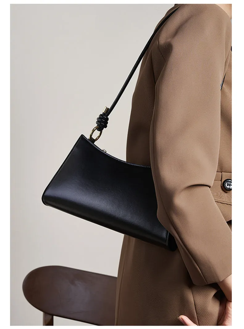 Hannah  Woman Cowhide Genuine Leather Underarm Shoulder Bag