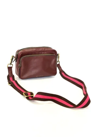 HARISSON  - LEATHER SLING BAG (Maroon)