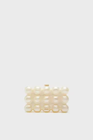 Ivory Bubble Clutch