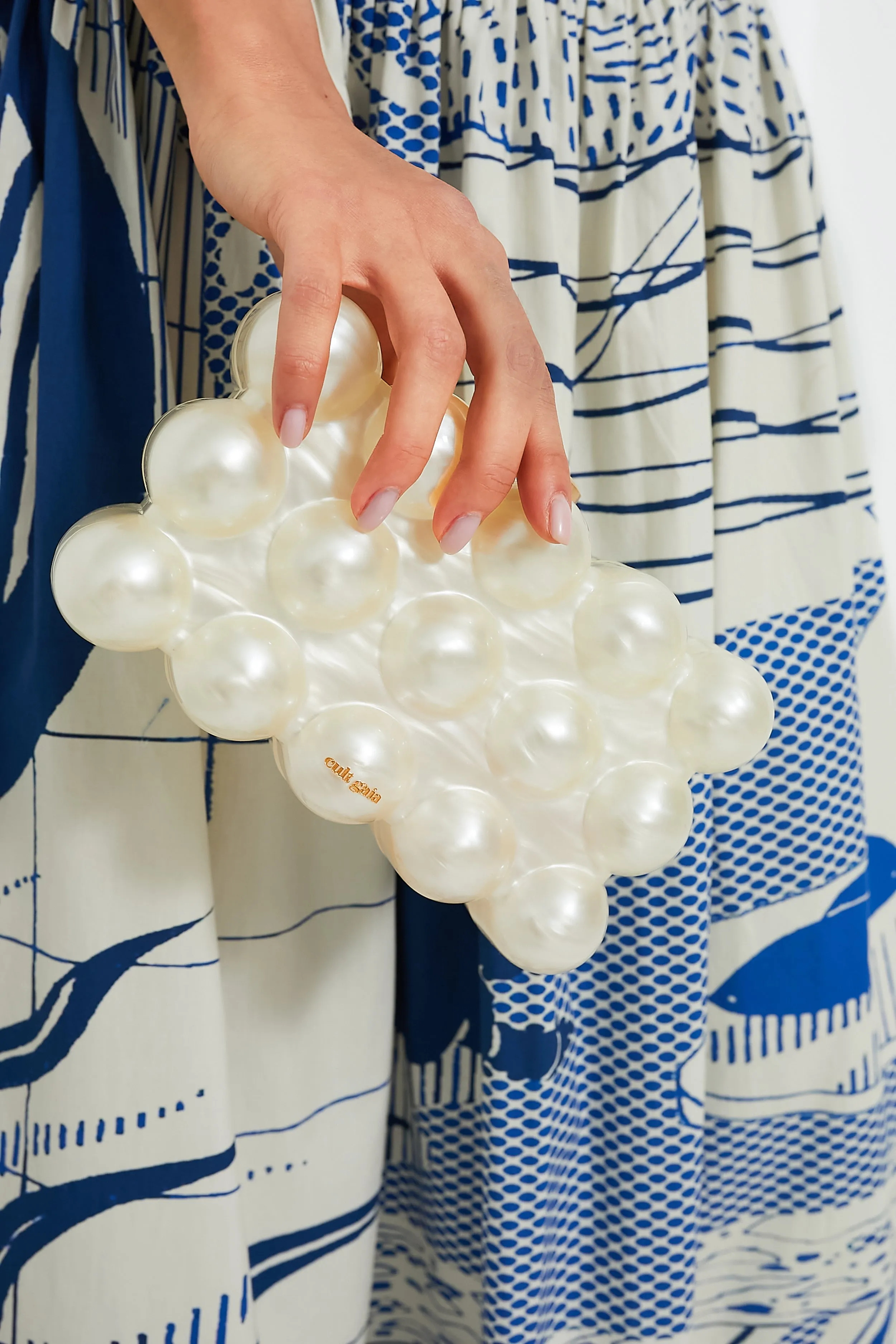Ivory Bubble Clutch