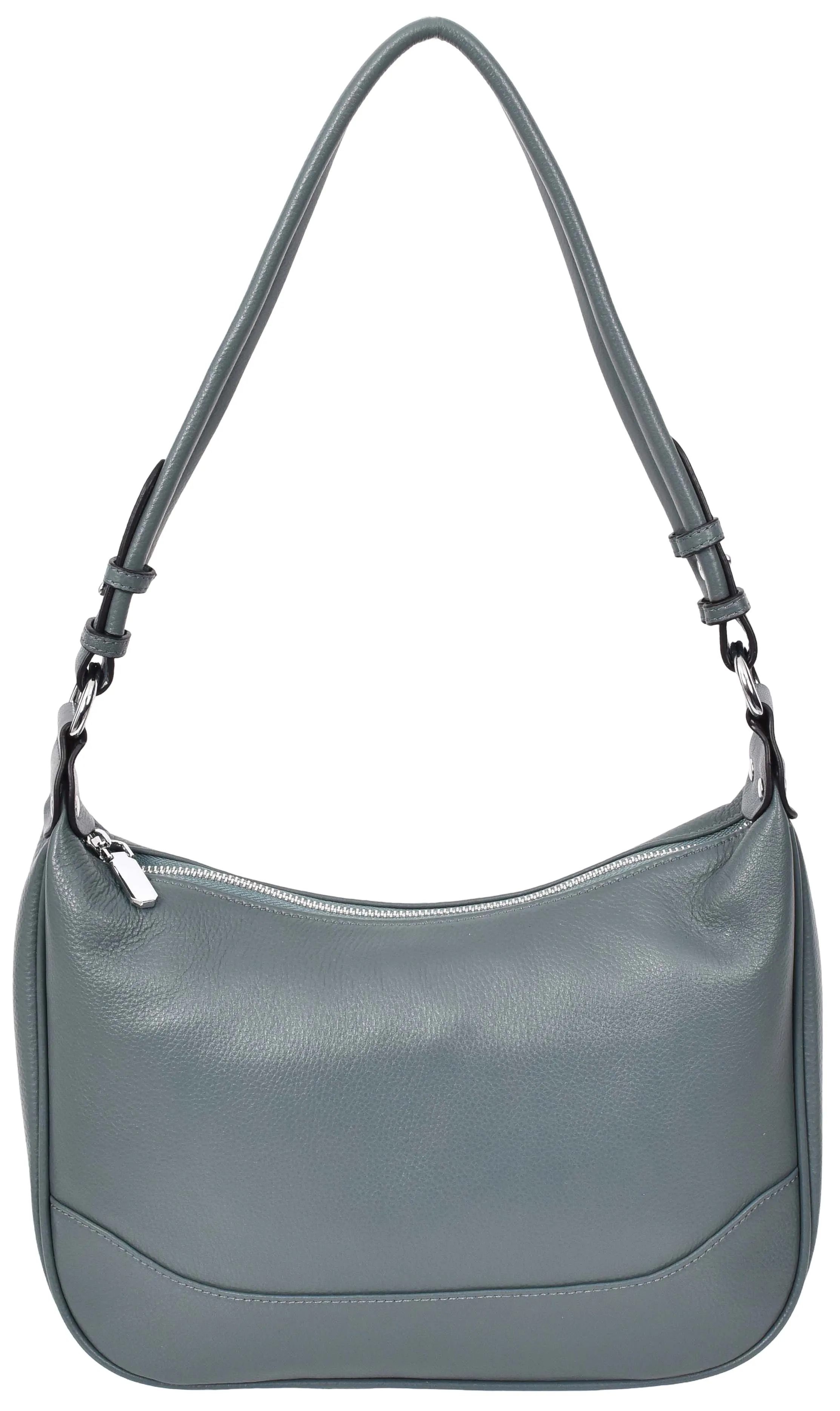 Kitchener Women's Leather  Organiser Hobo Style Shoulder Bag Teal