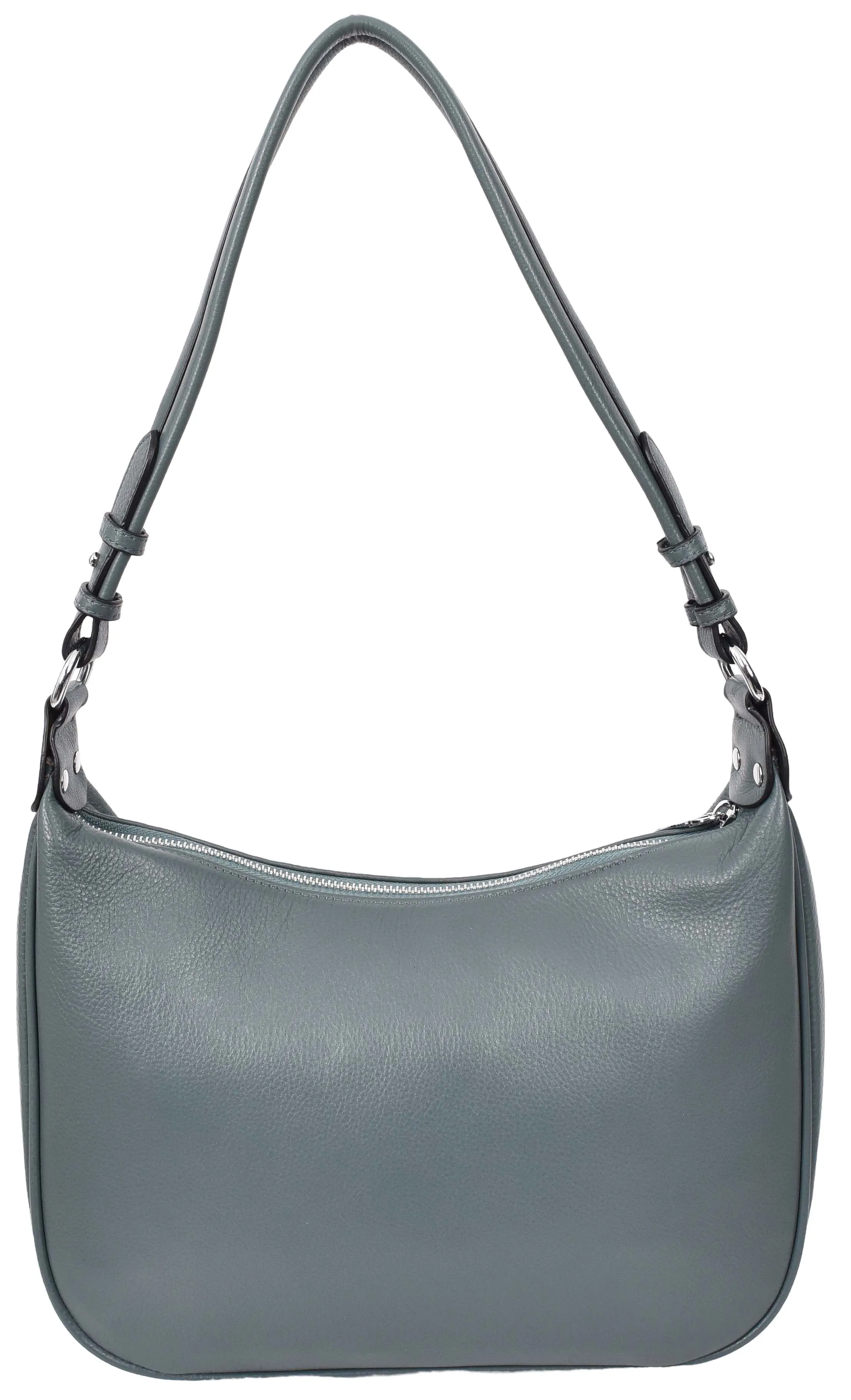 Kitchener Women's Leather  Organiser Hobo Style Shoulder Bag Teal