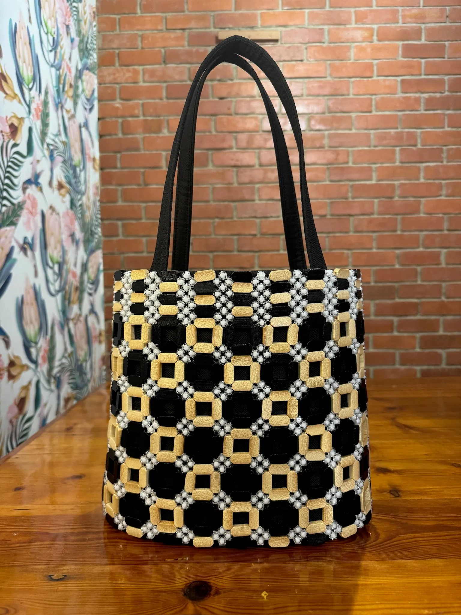 Large Bantu Beads Handcrafted Beaded Handbags