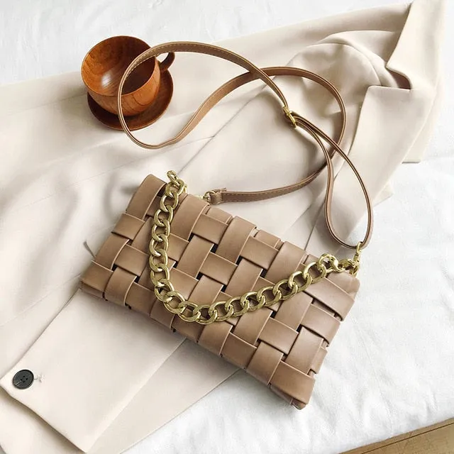 Larsa- Woven Shoulder Bag