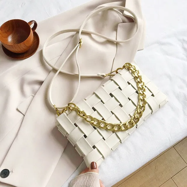 Larsa- Woven Shoulder Bag