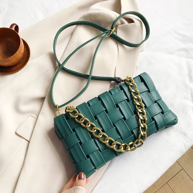 Larsa- Woven Shoulder Bag