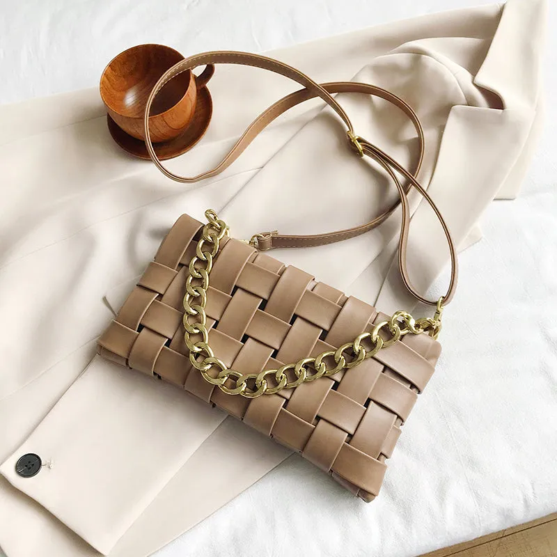Larsa- Woven Shoulder Bag