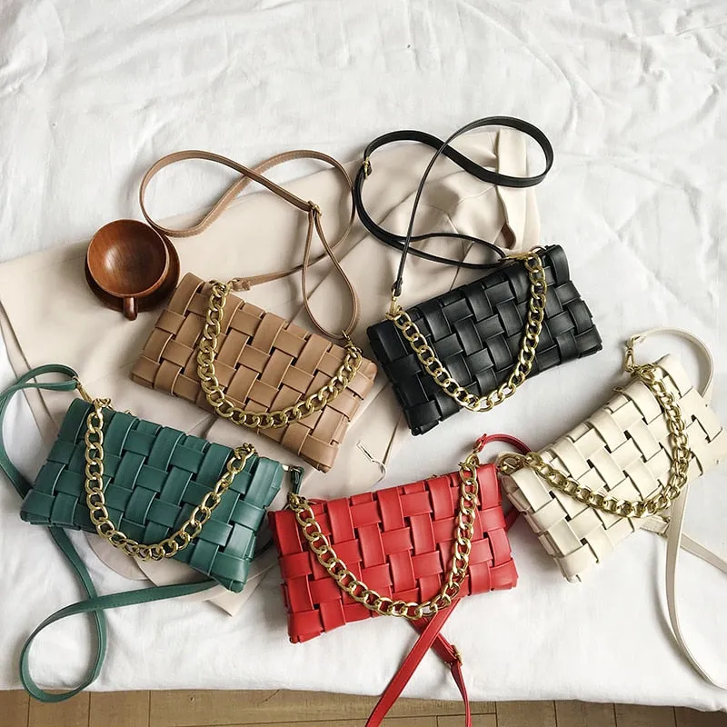 Larsa- Woven Shoulder Bag