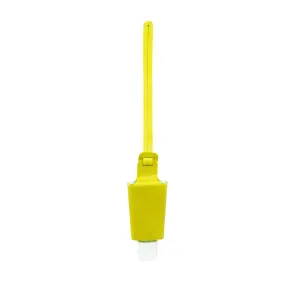 LC-312-LY HAND SANITIZER BOTTLE LIME YELLOW LEATHER CHARM