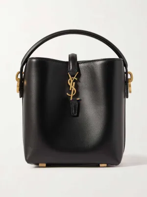 Le 37 mini leather bucket bag