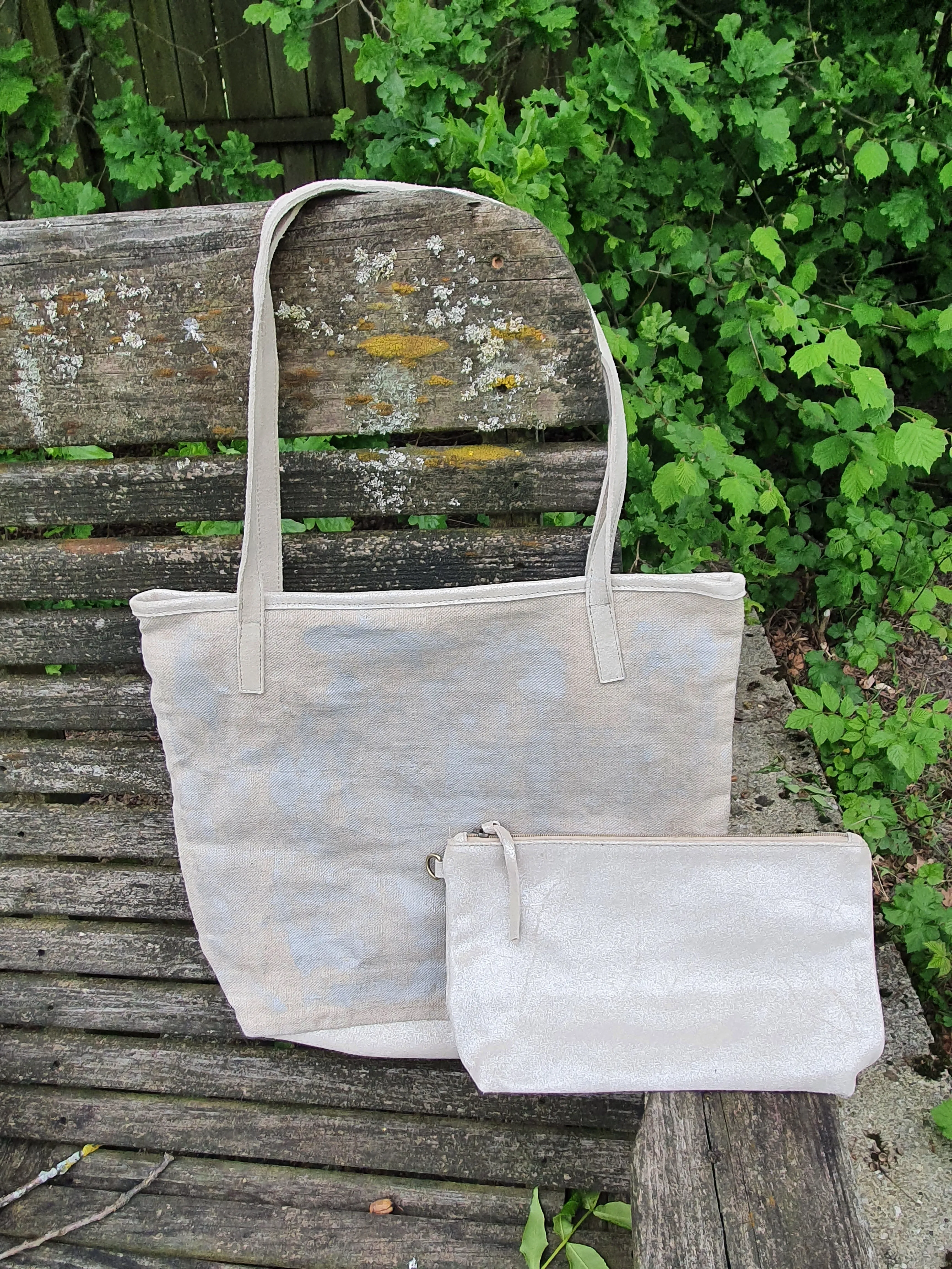 Leather & fabric bags NINA