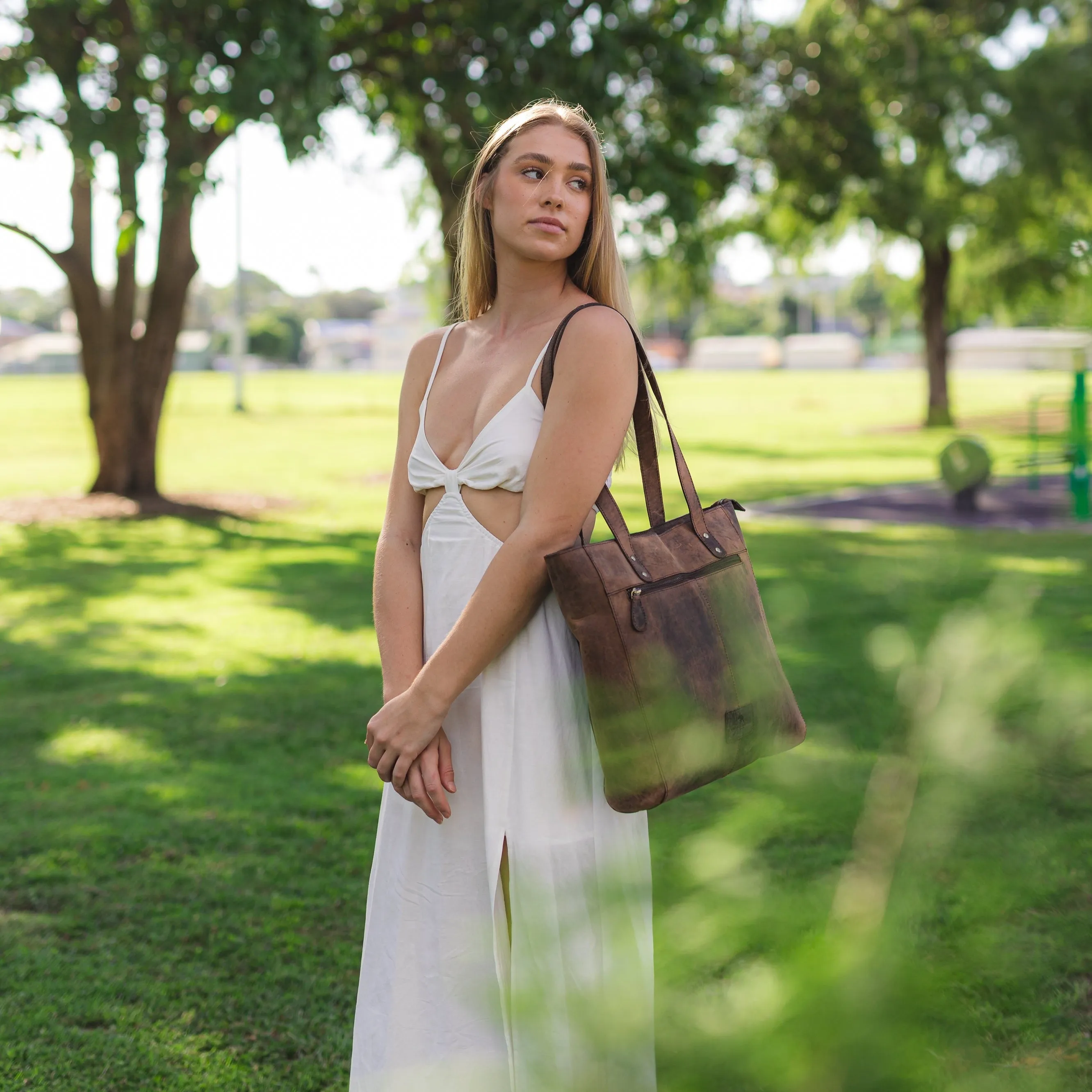 Leather Tote - ARIA