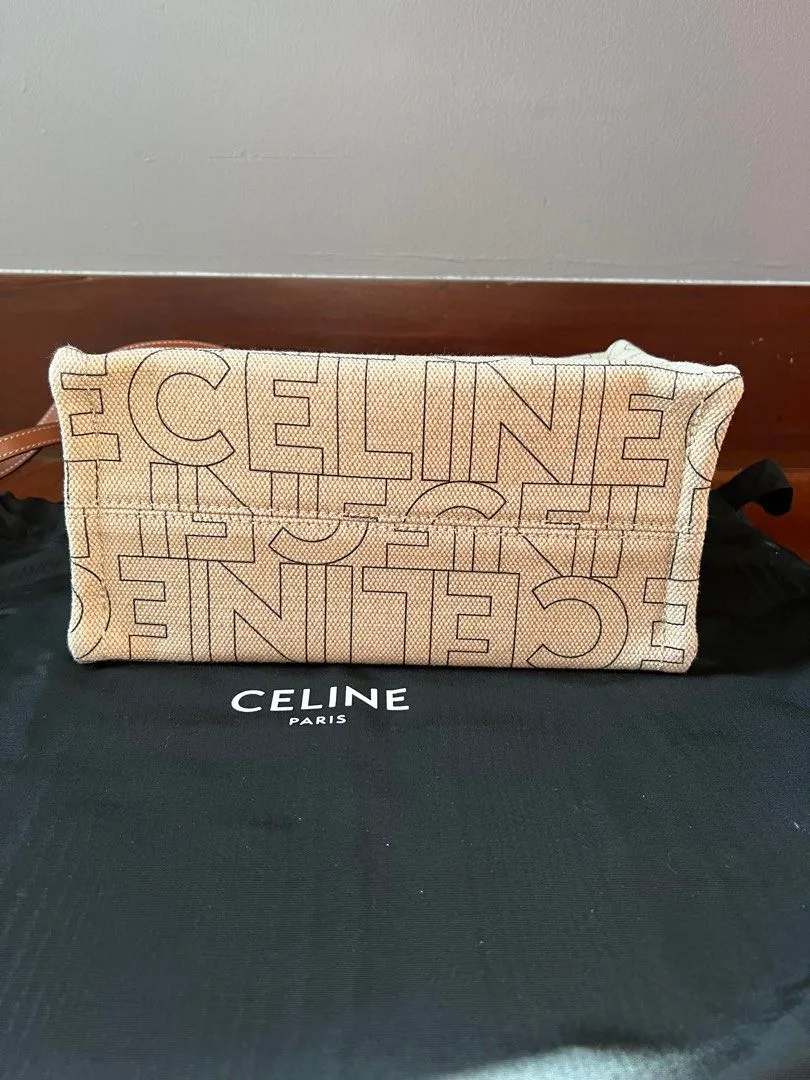 <b>CELINE </b> <br>All Over Print Thais Cabas Small