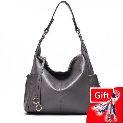 Luxury Designer Women Large Genuine Leather Handbag w Crossbody Strap