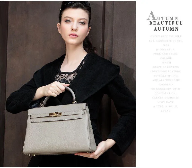 Luxury Super Chic High Fashion Kelly Bag Style Amaging Colors!  Genuine Leather Women Handbags Designer High Quality Ladies Messenger Handbag Fashion  Tote Shoulder Bags