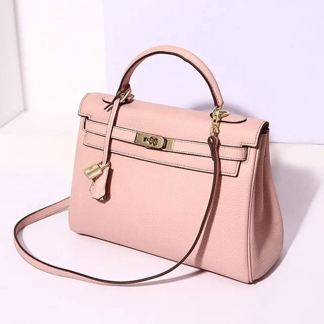 Luxury Super Chic High Fashion Kelly Bag Style Amaging Colors!  Genuine Leather Women Handbags Designer High Quality Ladies Messenger Handbag Fashion  Tote Shoulder Bags