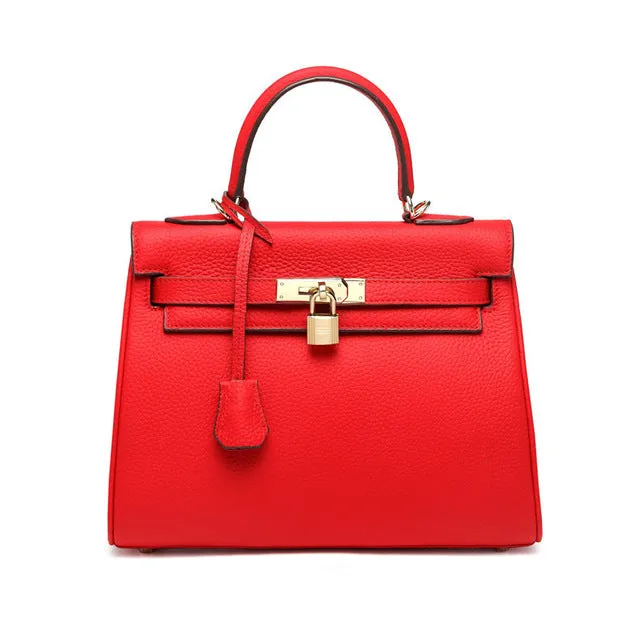 Luxury Super Chic High Fashion Kelly Bag Style Amaging Colors!  Genuine Leather Women Handbags Designer High Quality Ladies Messenger Handbag Fashion  Tote Shoulder Bags