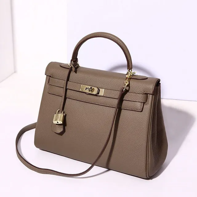 Luxury Super Chic High Fashion Kelly Bag Style Amaging Colors!  Genuine Leather Women Handbags Designer High Quality Ladies Messenger Handbag Fashion  Tote Shoulder Bags