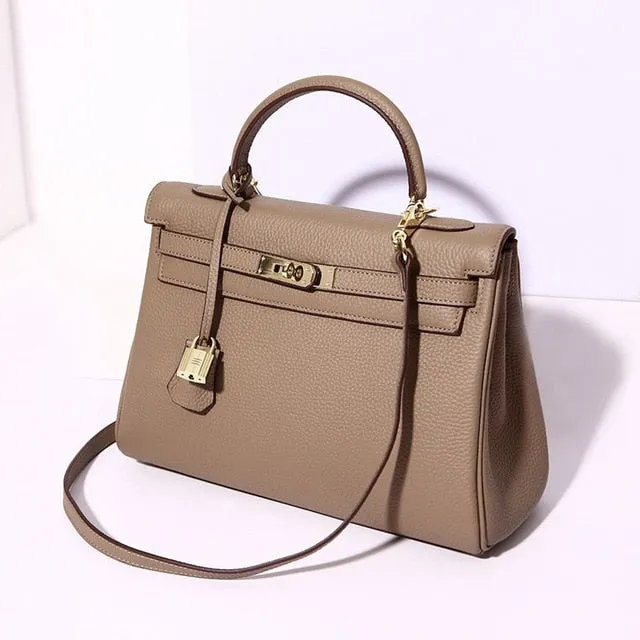 Luxury Super Chic High Fashion Kelly Bag Style Amaging Colors!  Genuine Leather Women Handbags Designer High Quality Ladies Messenger Handbag Fashion  Tote Shoulder Bags