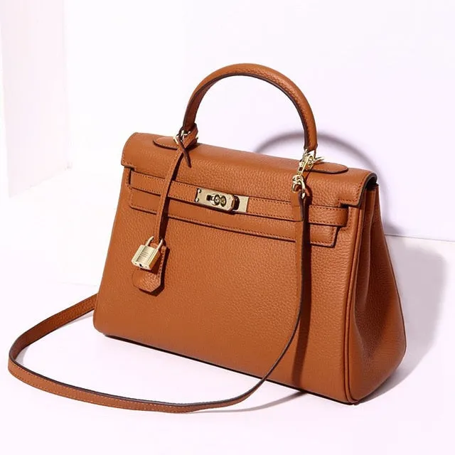 Luxury Super Chic High Fashion Kelly Bag Style Amaging Colors!  Genuine Leather Women Handbags Designer High Quality Ladies Messenger Handbag Fashion  Tote Shoulder Bags