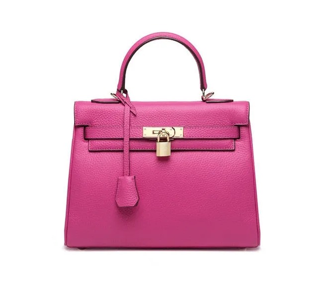 Luxury Super Chic High Fashion Kelly Bag Style Amaging Colors!  Genuine Leather Women Handbags Designer High Quality Ladies Messenger Handbag Fashion  Tote Shoulder Bags