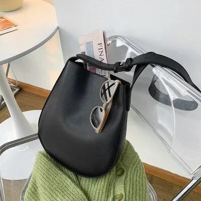 Luxury women Bucket bag PU leather female purse and handbag Large capacity female Shoulder Bags Ladies big Totes bolsas brown