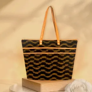 Magical Black Ikat Office Bag