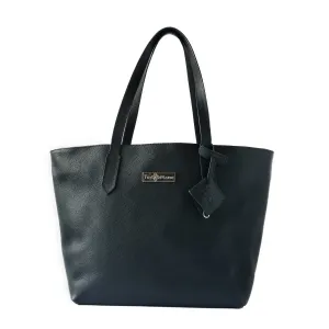 Martina Leather Tote - Black
