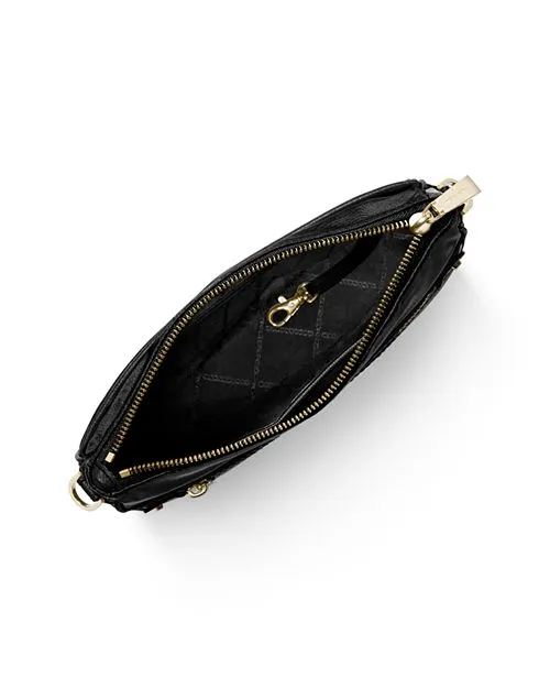 Michael Kors Jet Set Large Nylon Shoulder Bag in Black