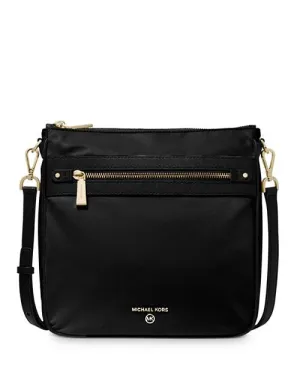 Michael Kors Jet Set Large Nylon Shoulder Bag in Black