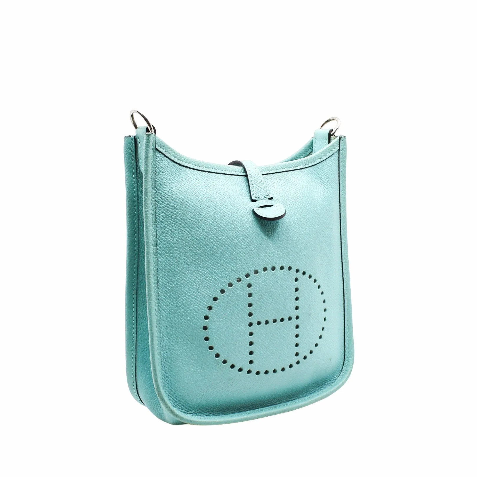 mini evelyne light blue epsom phw c stamp