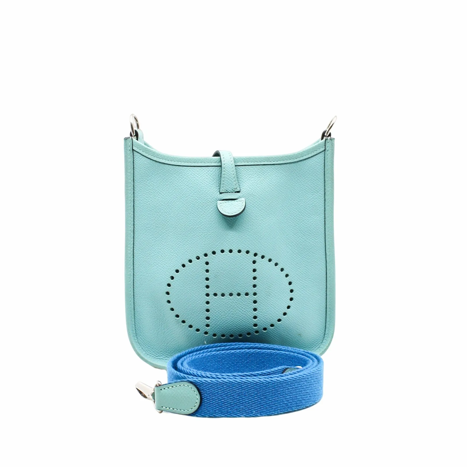 mini evelyne light blue epsom phw c stamp