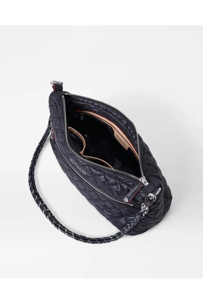 MZ Wallace Crosby Shoulder Bag Medium 1411C1590 | Black Rec