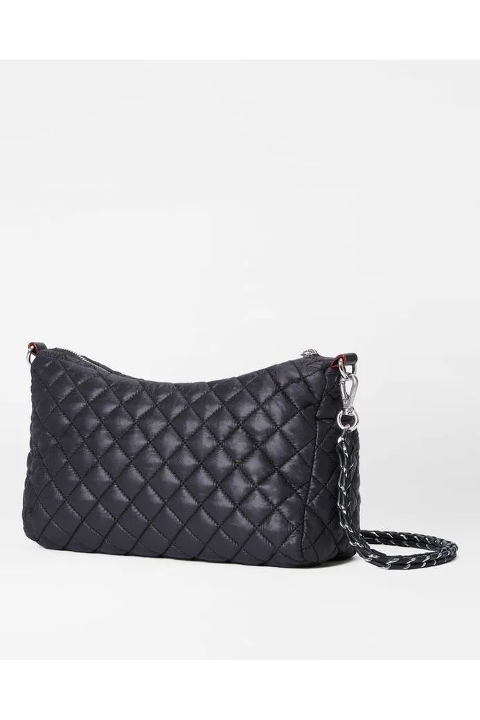 MZ Wallace Crosby Shoulder Bag Medium 1411C1590 | Black Rec