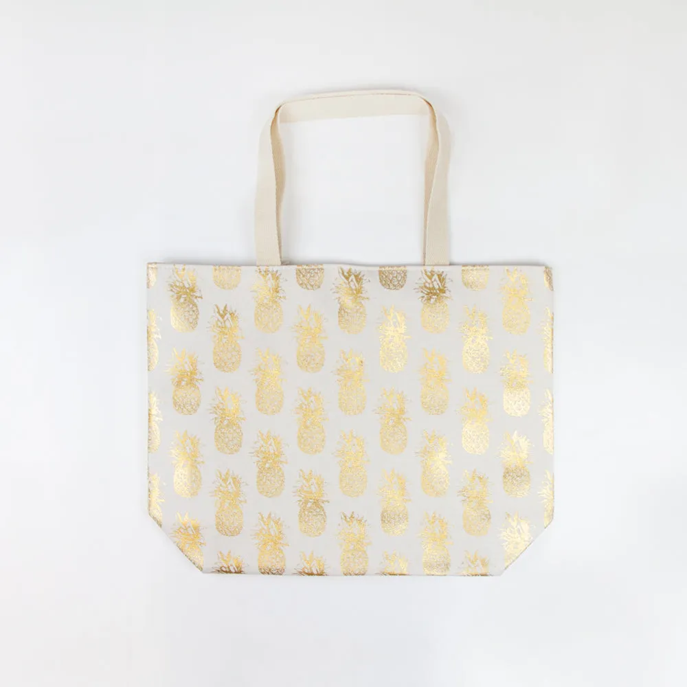 Natural Pineapple Tote Bag