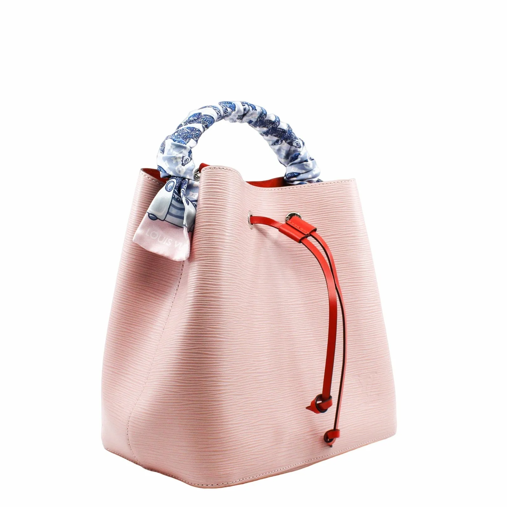neo noe MM epi pink with twilly