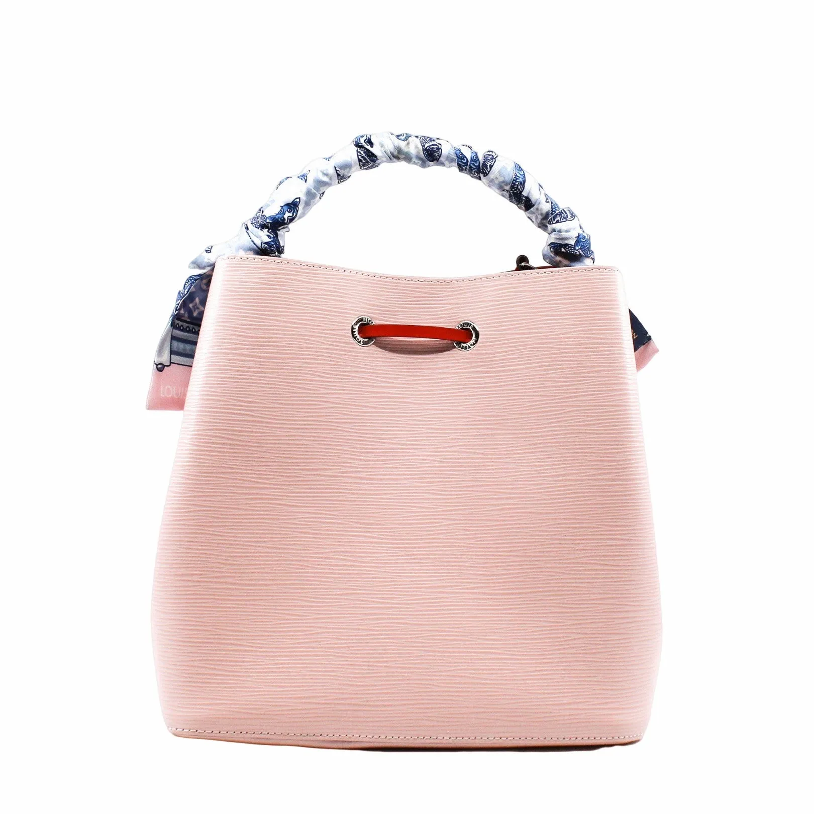 neo noe MM epi pink with twilly