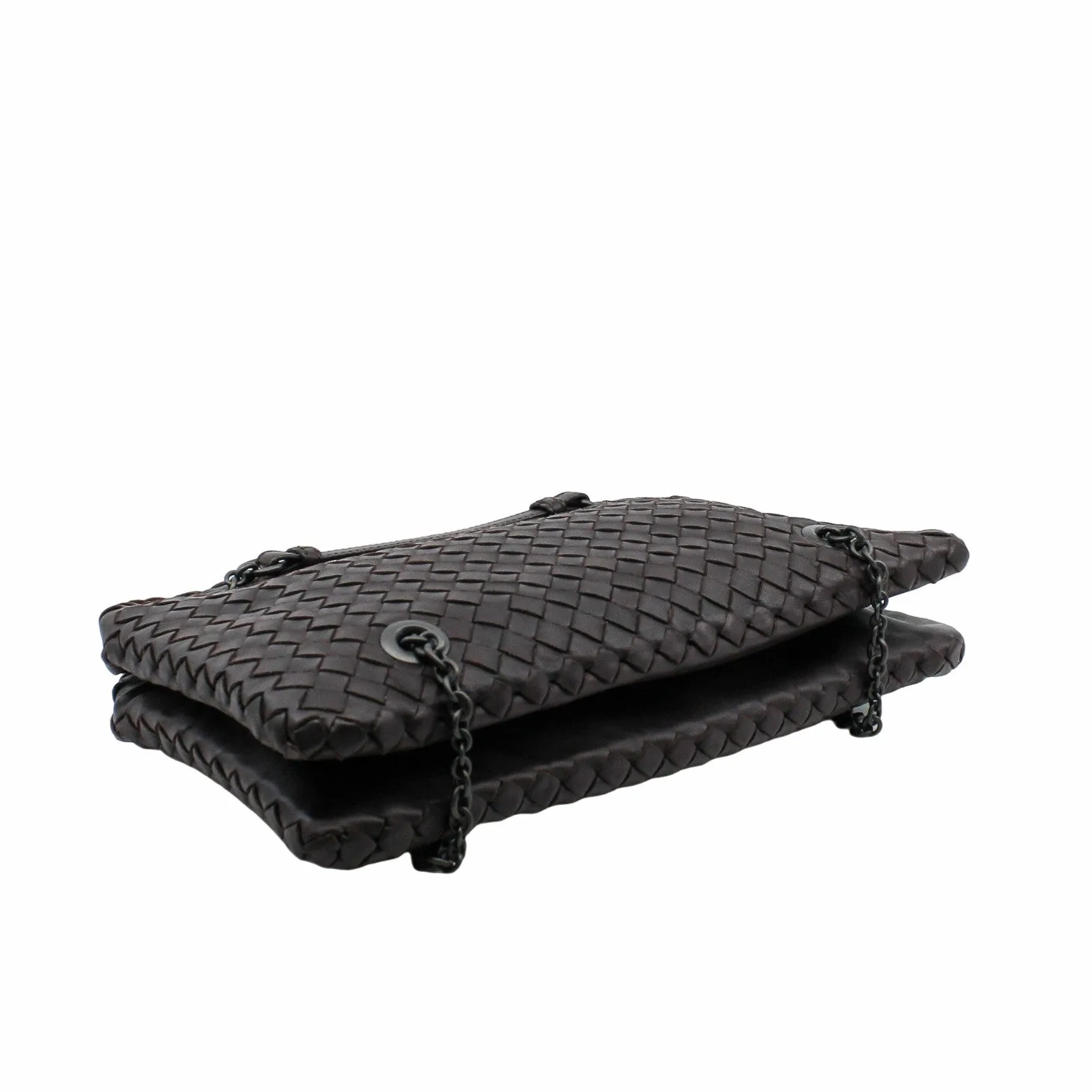 Nero Intrecciato Nappa Chain DUO Bag Black PHW