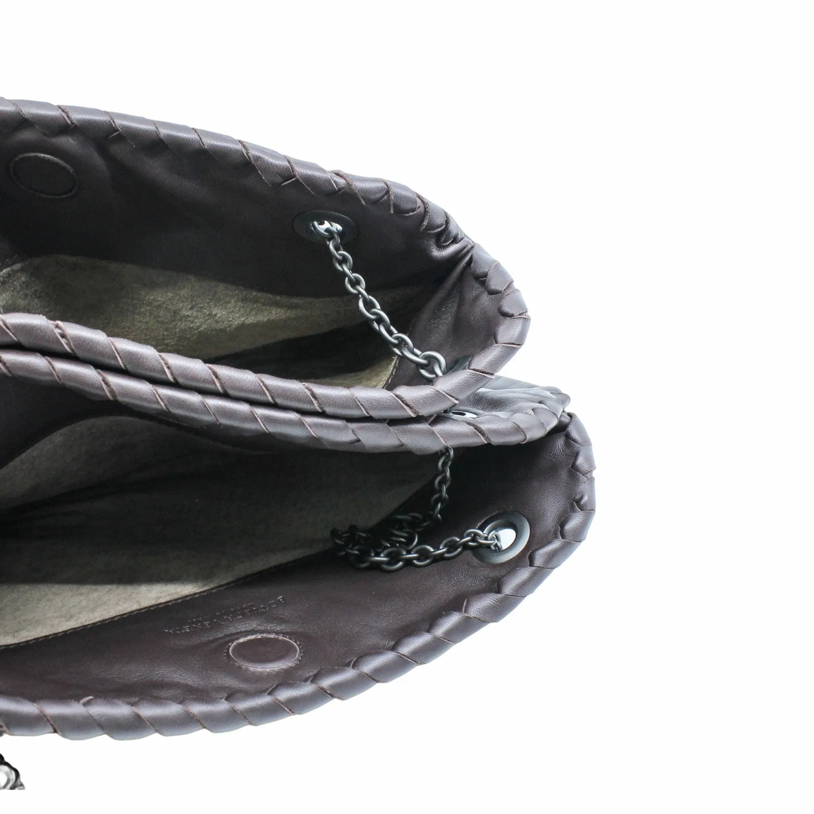 Nero Intrecciato Nappa Chain DUO Bag Black PHW