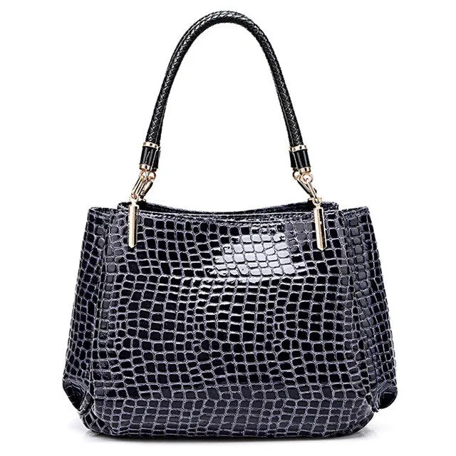 New Crocodile PU Leather Luxury Handbags Women Bags Designer Bags Famous Brand women bags Large Capacity Tote Bags for Women Sac