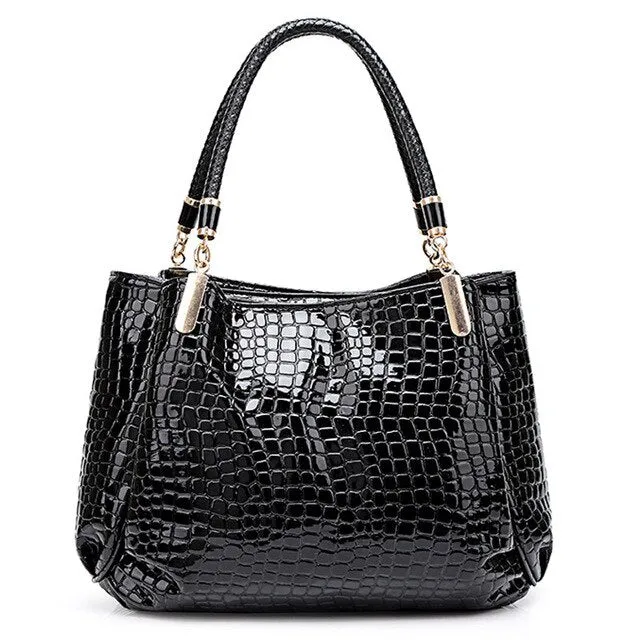 New Crocodile PU Leather Luxury Handbags Women Bags Designer Bags Famous Brand women bags Large Capacity Tote Bags for Women Sac