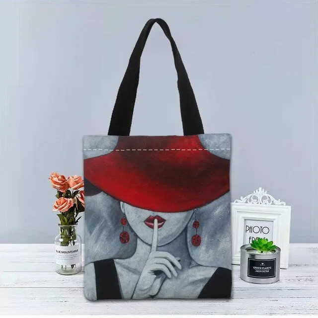 New Custom malika favre sephora printed Handbag canvas tote bags shopping travel Casual Useful Shoulder Bag women bag